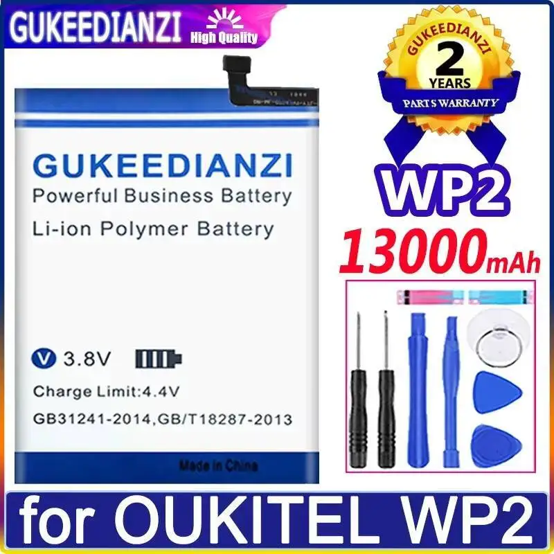 

Для Oukitel WP2 13000 мАч Высокая совместимость аккумулятора мобильного телефона Быстрая зарядка