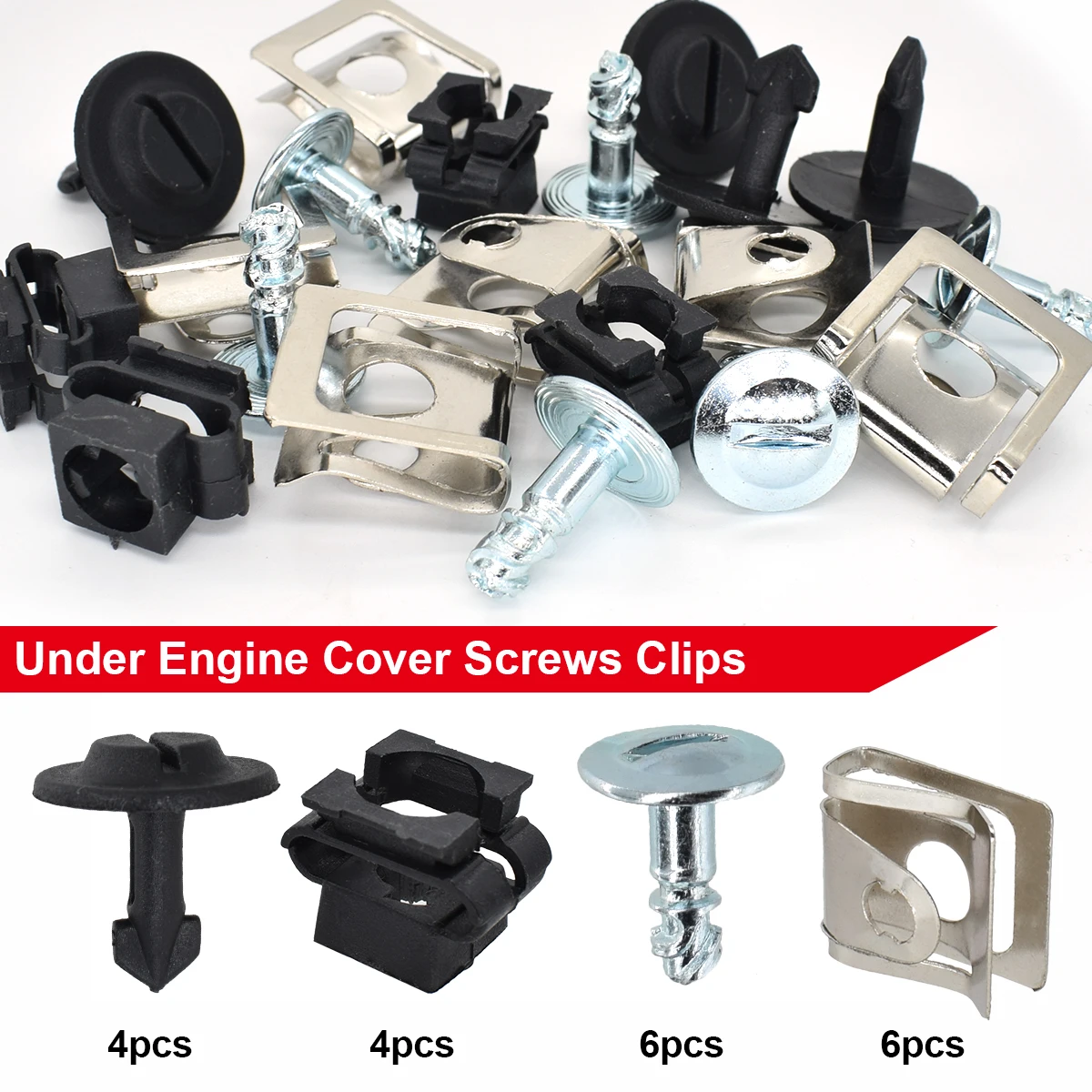 

Under Engine Gearbox Cover Screw Clips For VW Passat B5 For Audi A4 A6 TT Radiator Support Splash Shield Nut 8D0805960 8D0805121