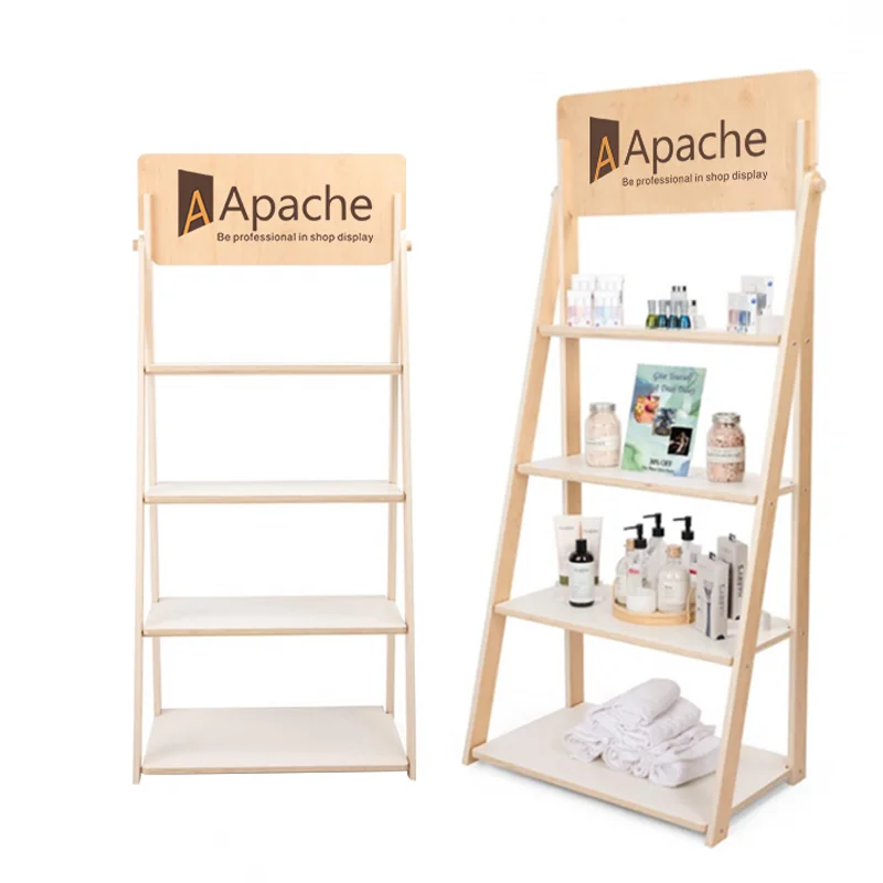 

custom.Customizable Wood Display Rack Cosmetics Store Quality Display Stand