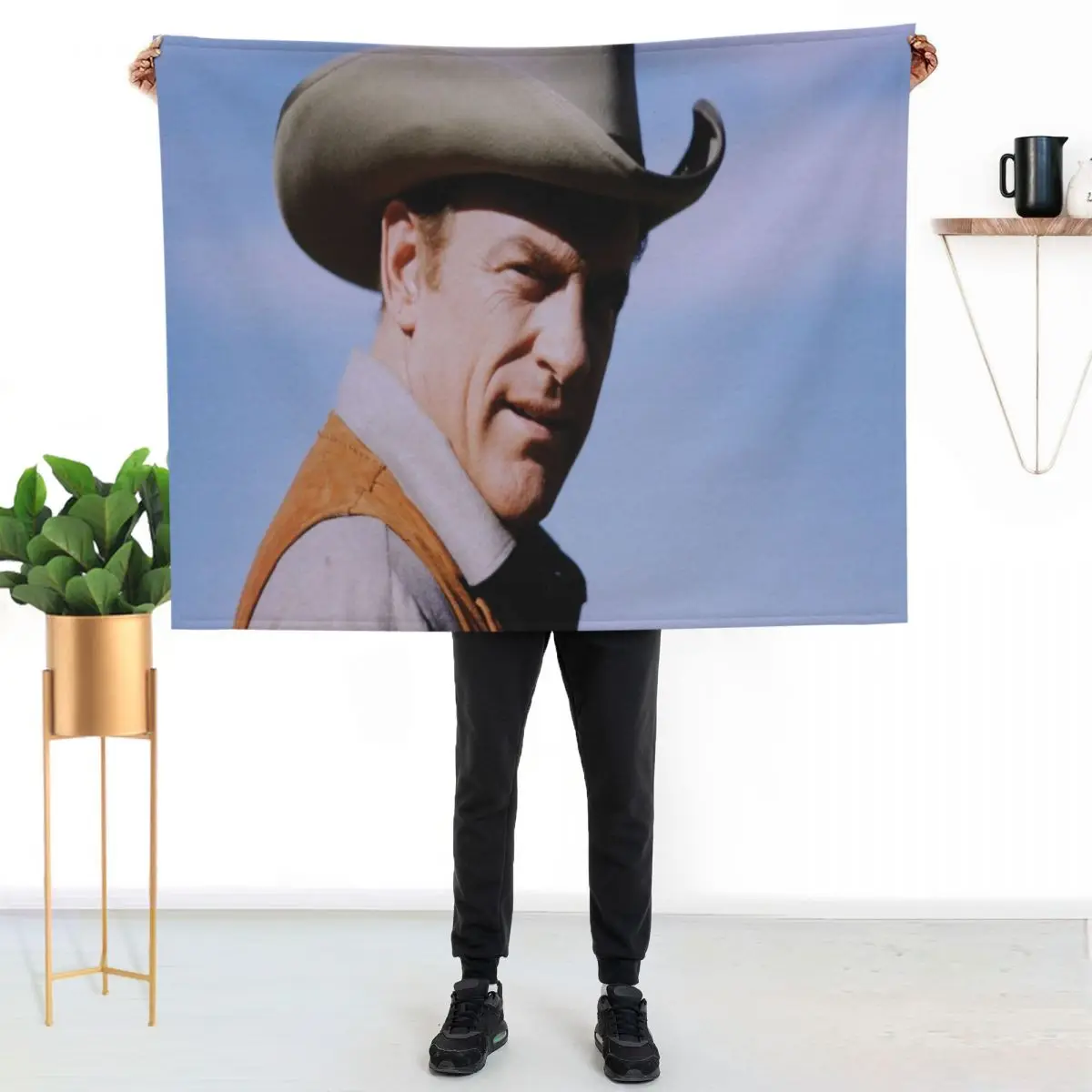 Gunsmoke Throw Blanket Warm Plush Fuzzy Blanket for Living Room