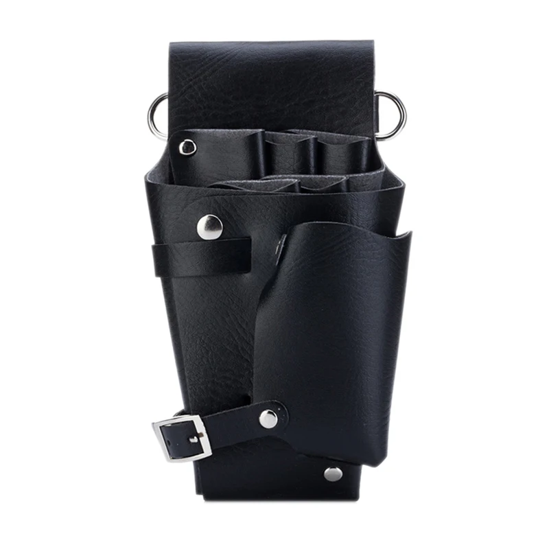 Leather Hairdressing Case Tools Scissor Bag Barber Pouch Holder Rivet Purse Adjustable Waist Shoulder Belt Promotion