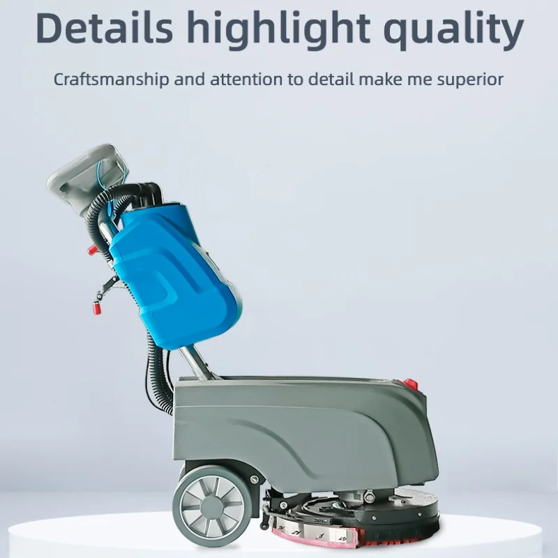 Commercial Compact Foldable Floor Washing Machine for Tight Areas Retail Shops, Hotels and Classrooms