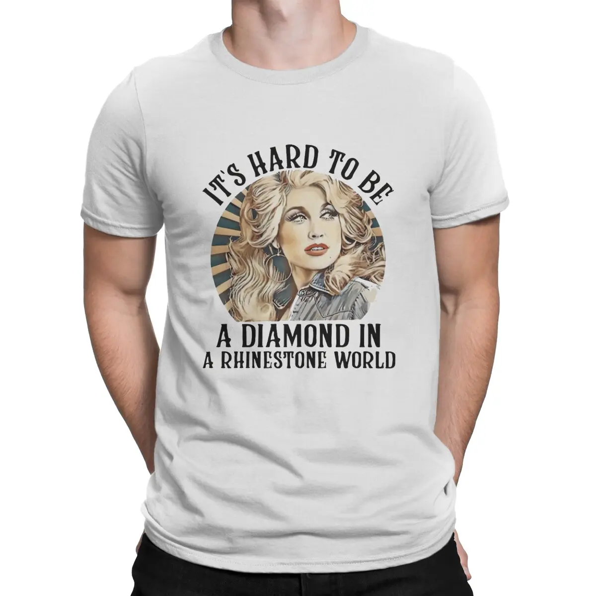 Music T-Shirts Men D-Dolly Parton Singer Casual Cotton Tee Shirt Crew Neck Short Sleeve T Shirt Summer Tops