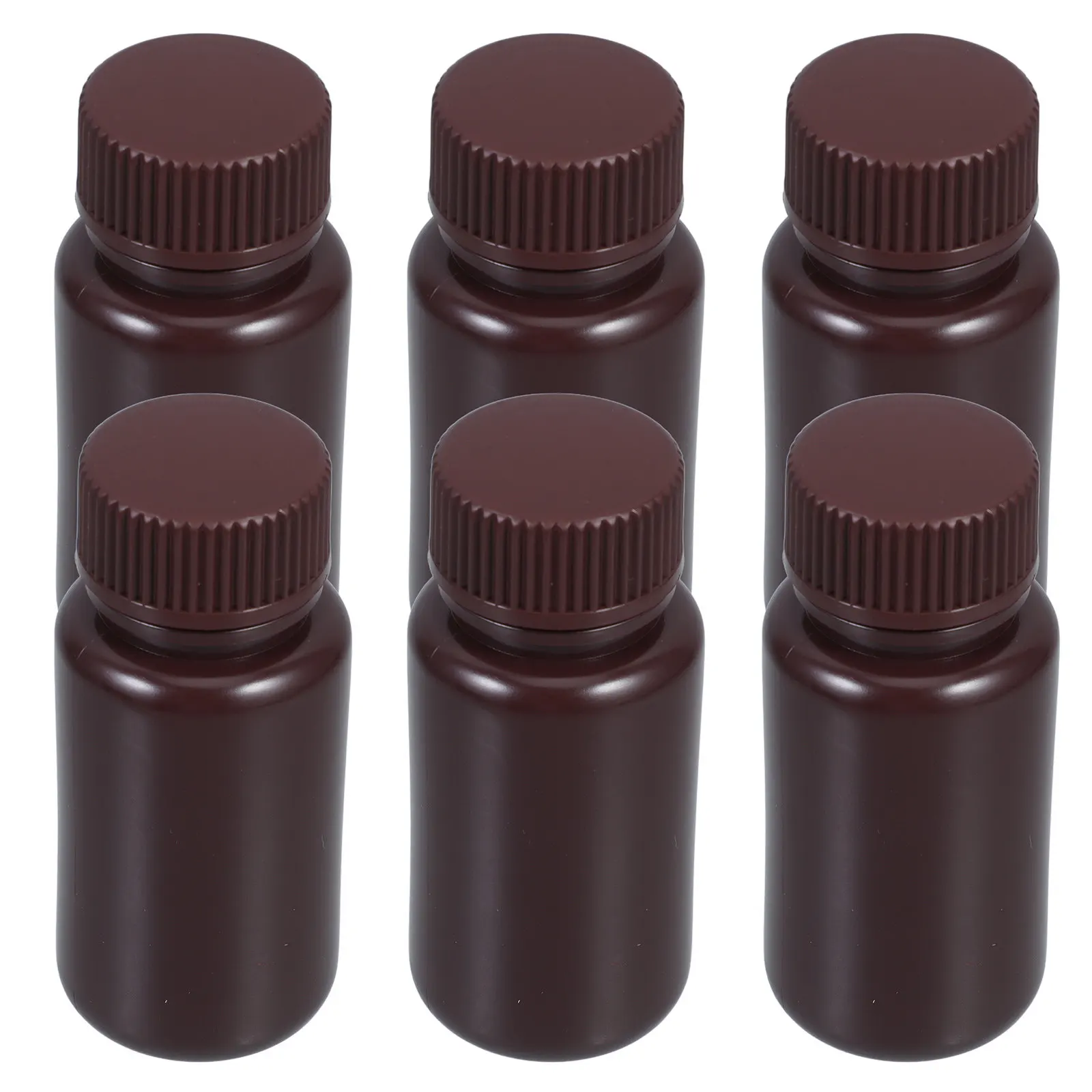 

6Pcs 60Ml Wide Mouth Lab Reagent Bottles Empty Sample Containers Tight Seal Storage Bottles for Water Samples Chemical Liquids