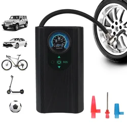 12V Quick Inflating for Motorbike Auto Bicycle Electric Air Compressor Handheld Air Pump High Precision Motorcycle Tyre Inflator