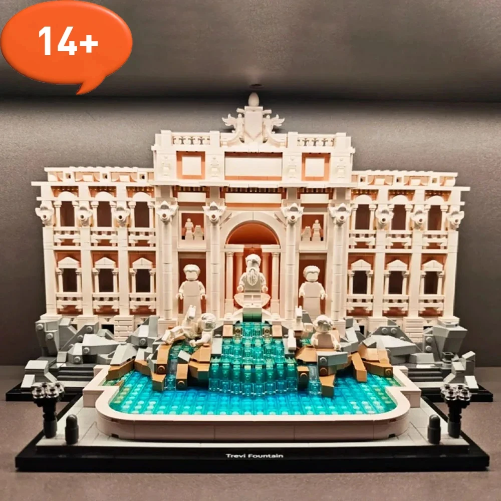 

2026 new 21062 creative series world-famous Trevi Fountain building block assembly model children's birthday gift toy
