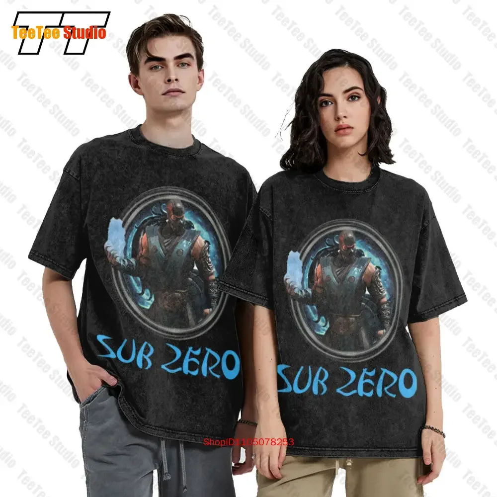 Sub Zero Mortal Kombat 9 Video Game Vintage Oversized T-Shirt 0VSQ