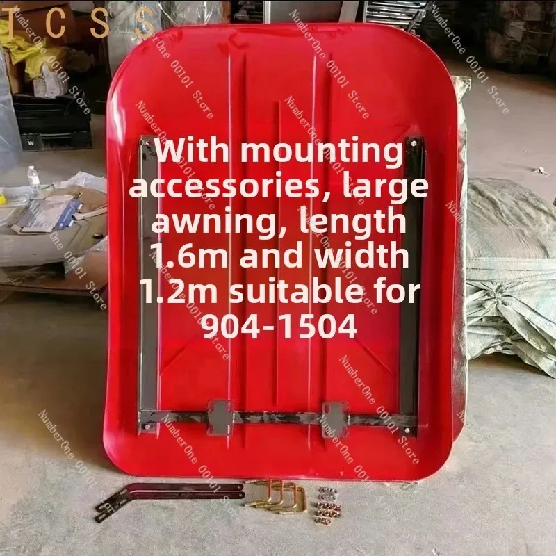 Heavy‑Duty Plastic Tractor Canopy, Anti‑UV Windproof Sun Rain Shelter With Mount Bracket For Farm Machinery Equipment