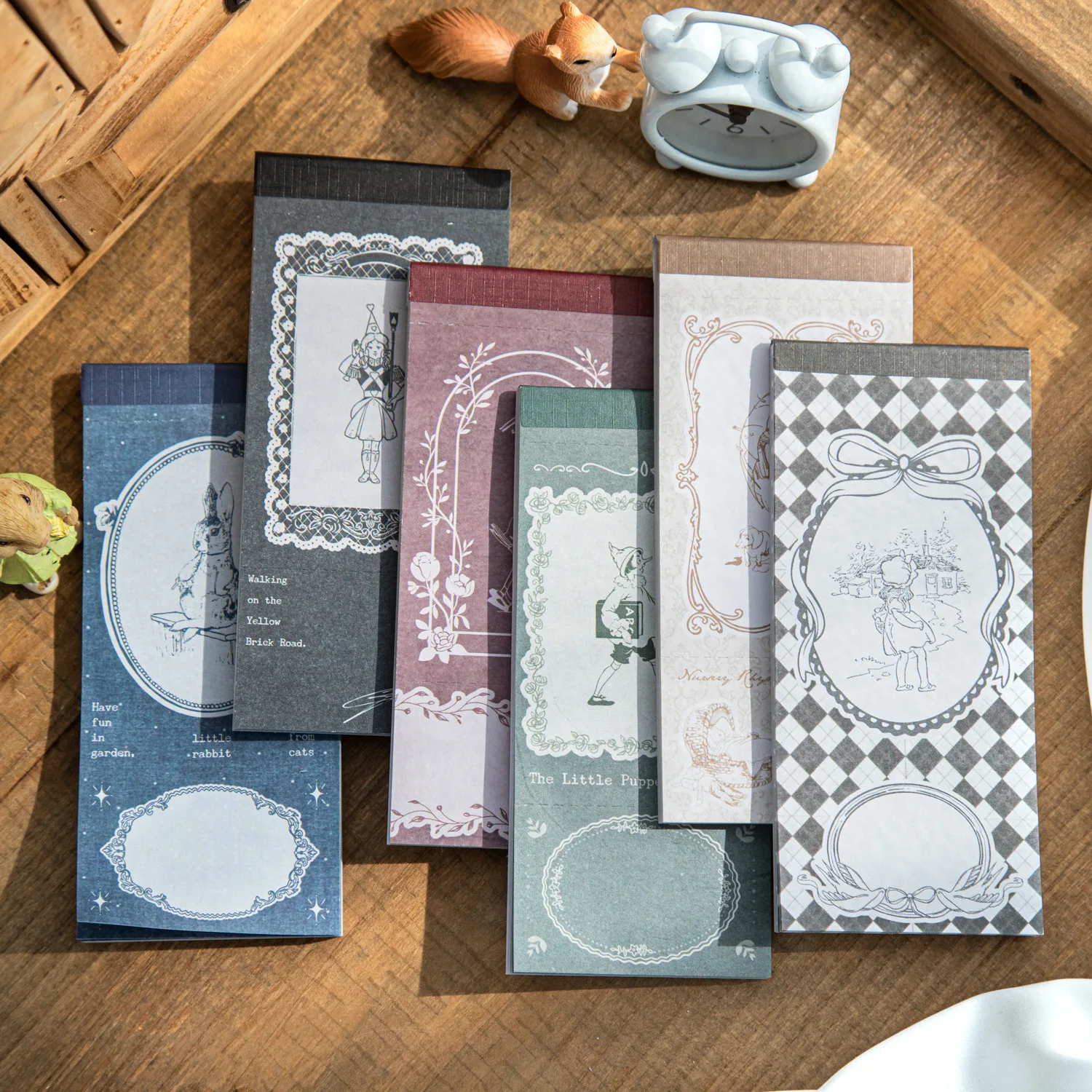 

30pcs/lot Memo Pads Material Paper Fairy Tale Little Happiness Junk Journal Scrapbooking Retro Background Decoration