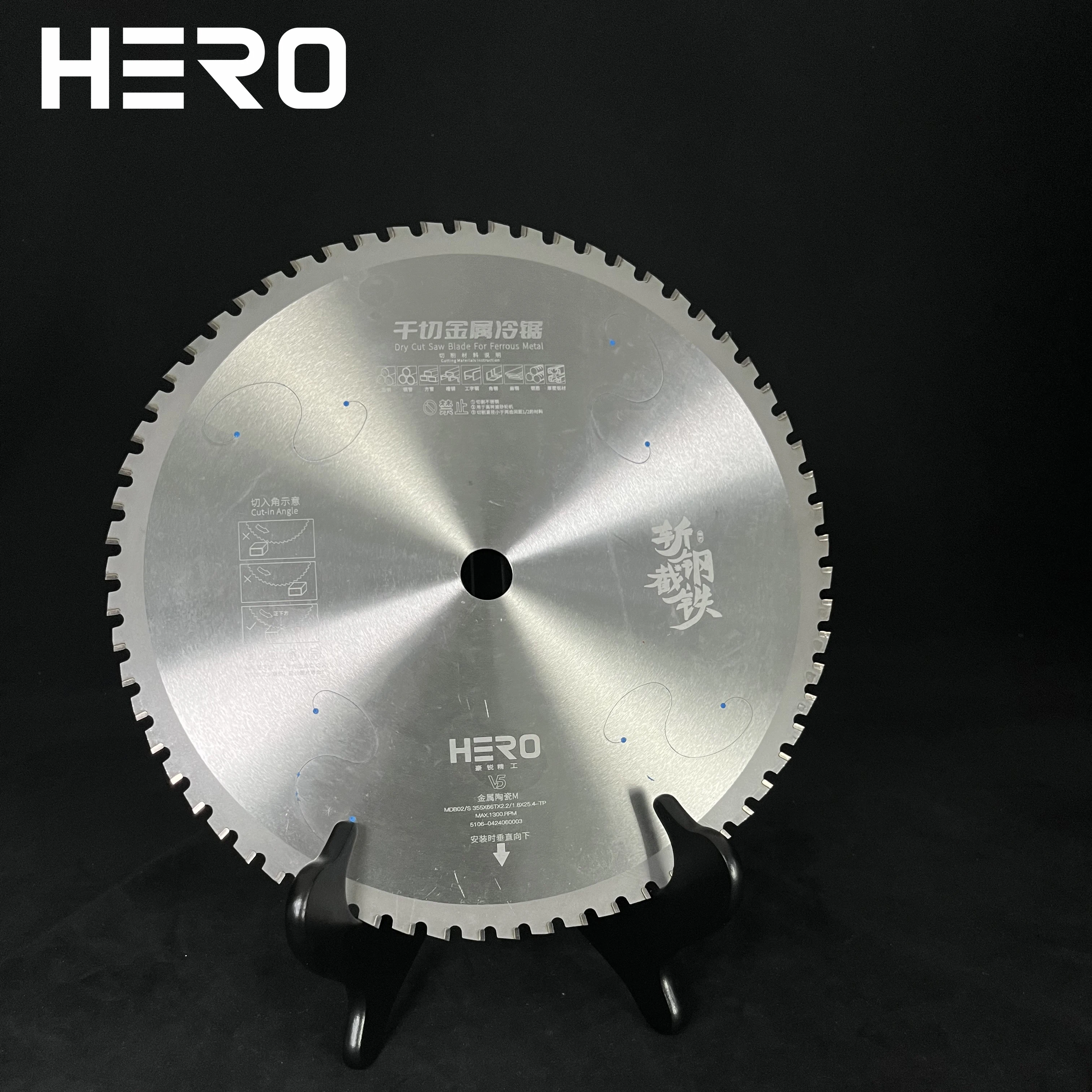 YYHCHERO Fabricante Máquina OEM Disco de corte de acero Cnc Hoja de sierra circular TCT fría para corte de metal