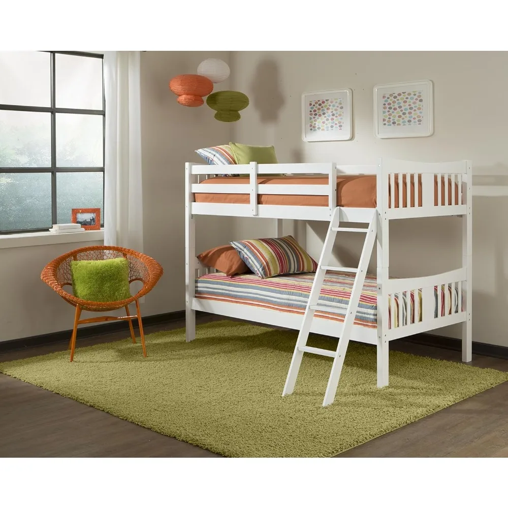 Caribou Twin-over-Twin Bunk Bed (Gray) – GREENGUARD Gold Certified, Converts to 2 individual twin beds image 2