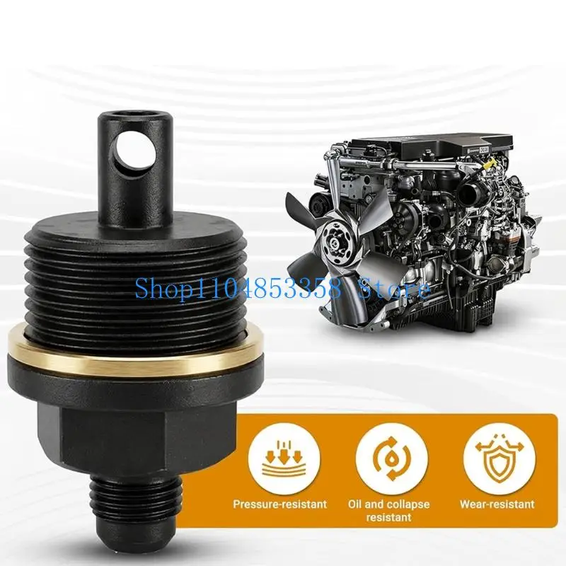 

652F Engine Start-Up Oil Service Fitting with Hose and Metal Cap
