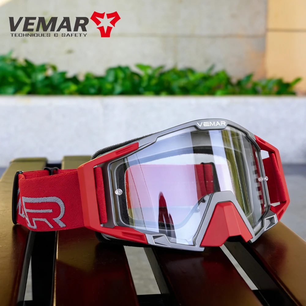 

Universal Helmet Glasses Sandproof TPU Frame Motorcycle Goggles for Off-Road Dirt Bike ATV UTV Racing Outdoor Riding Protection