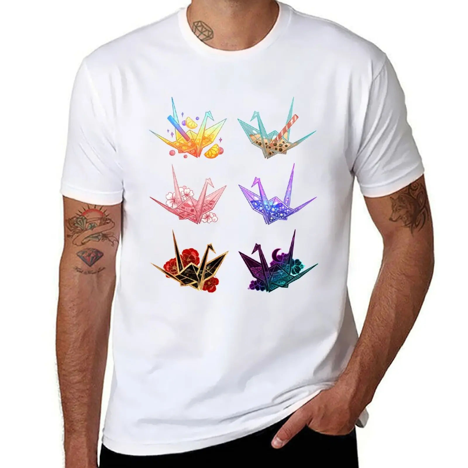 

Aesthetic Origami Crane Collection T-Shirt man t shirts graphic t shirts cotton 100% t shirts designer T-Shirt