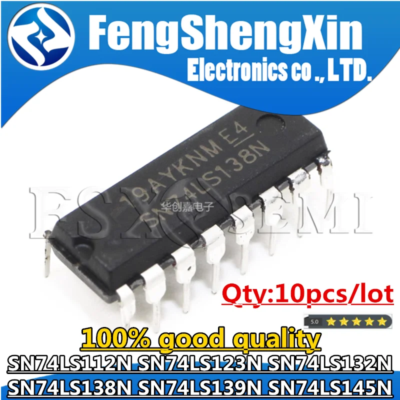 10pcs SN74LS138N DIP-16 74LS138 DIP HD74LS138P SN74LS112N SN74LS123N SN74LS132N SN74LS139N SN74LS145N 74LS123 74LS132 74LS139