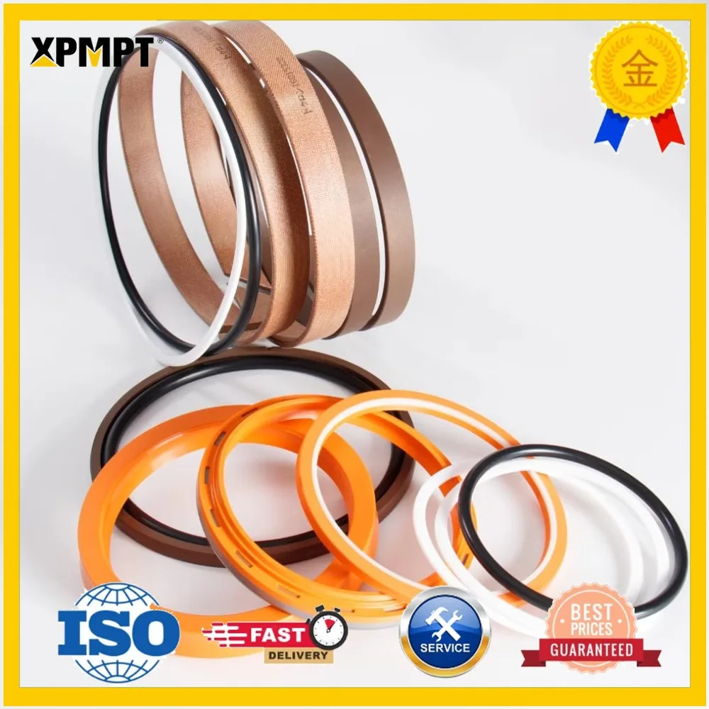 Boom Cylinder Seal Kit - Compatible with Liugong 908C, 907 - NBR, PU, PTFE Complete Repair Pack