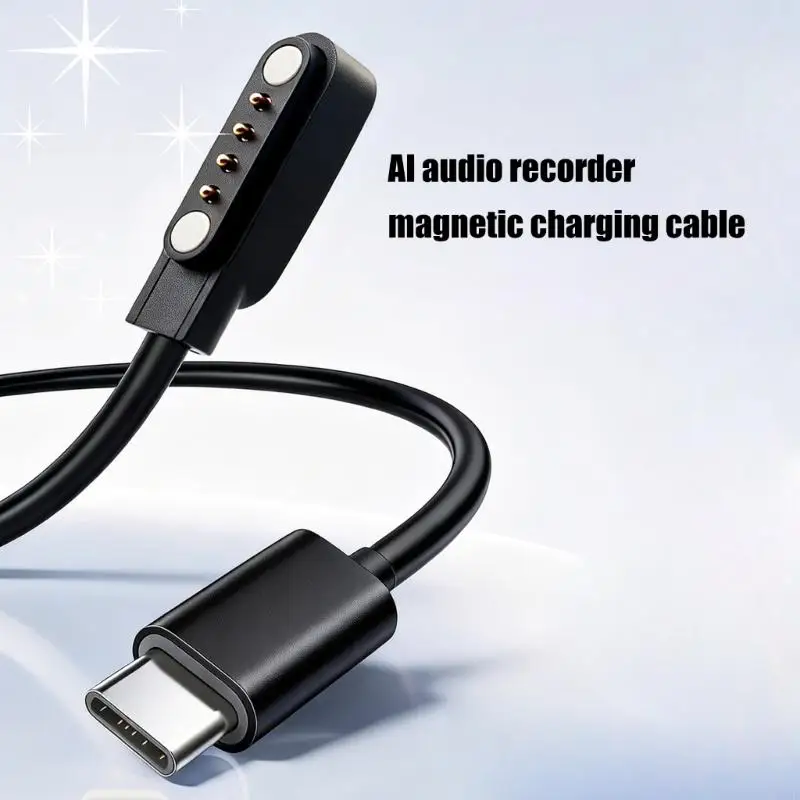 Secure Attachment Chargers Wire For AI Recording Tool PVC Material