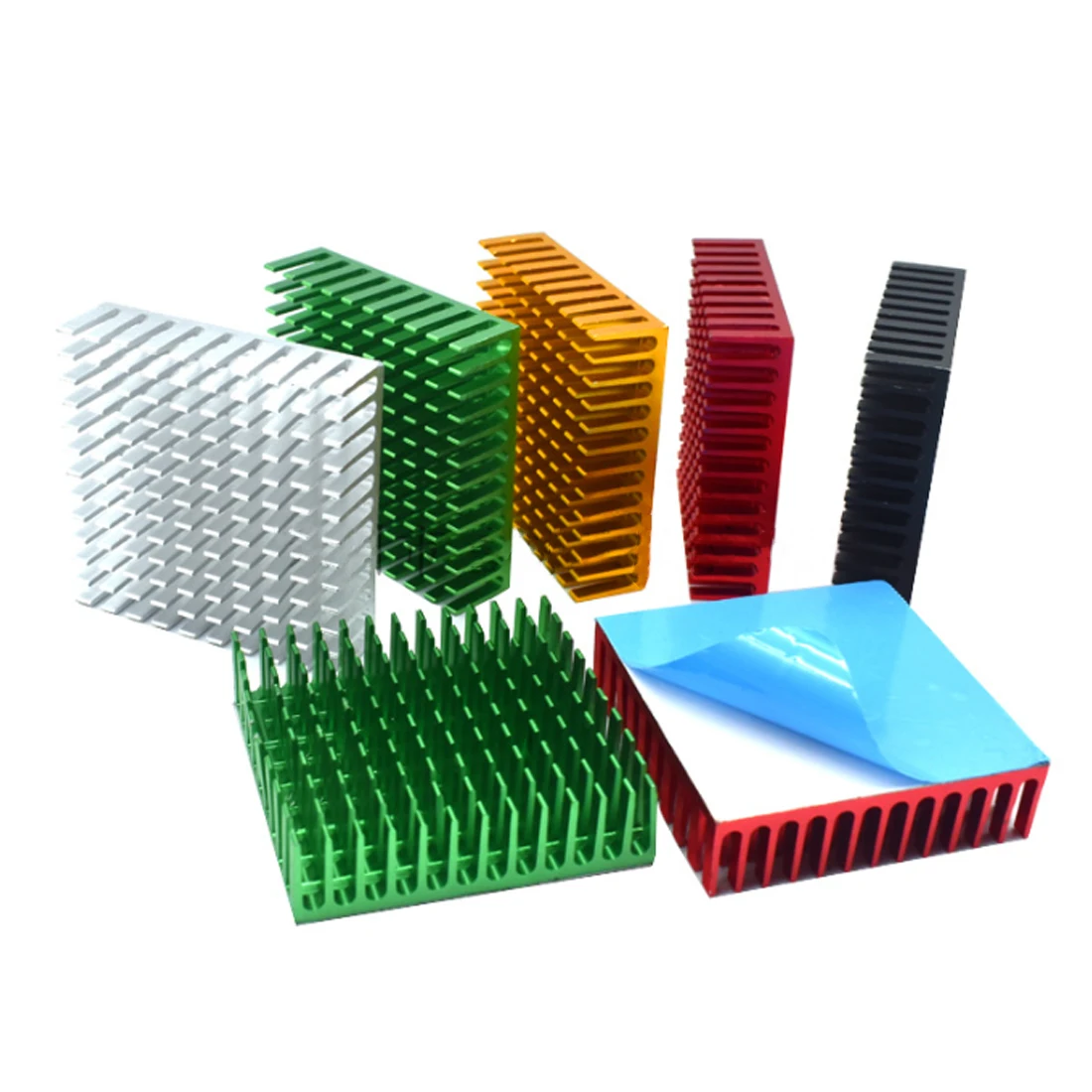 1 szt. Aluminiowy Radiator/Chłodnica/Blok Chłodzący do CPU LED Power 40*40*11mm