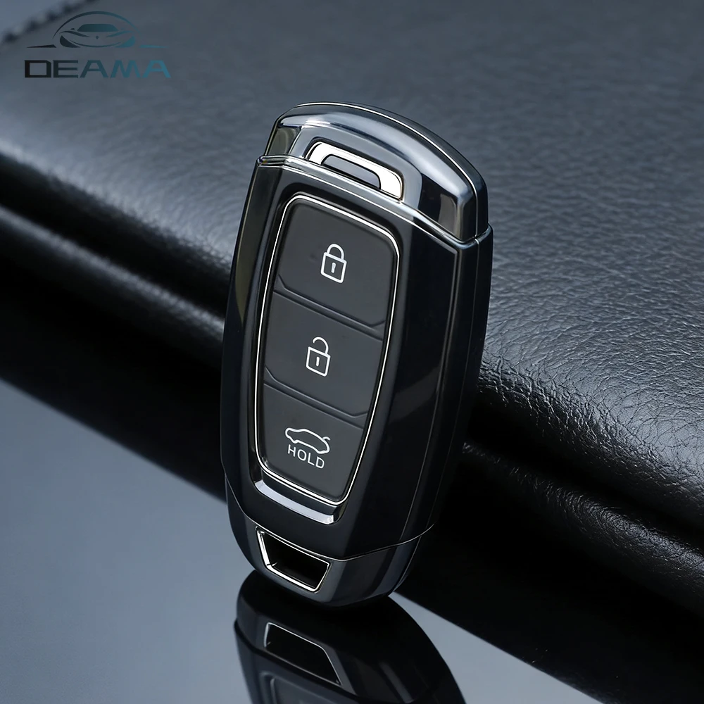 Funda Protectora de TPU para Llaves de Auto Hyundai Elantra, Grandeur, Accent, Solaris, Sonata, Palisade, Kona, Creta, I20, I30, IX35, IX25