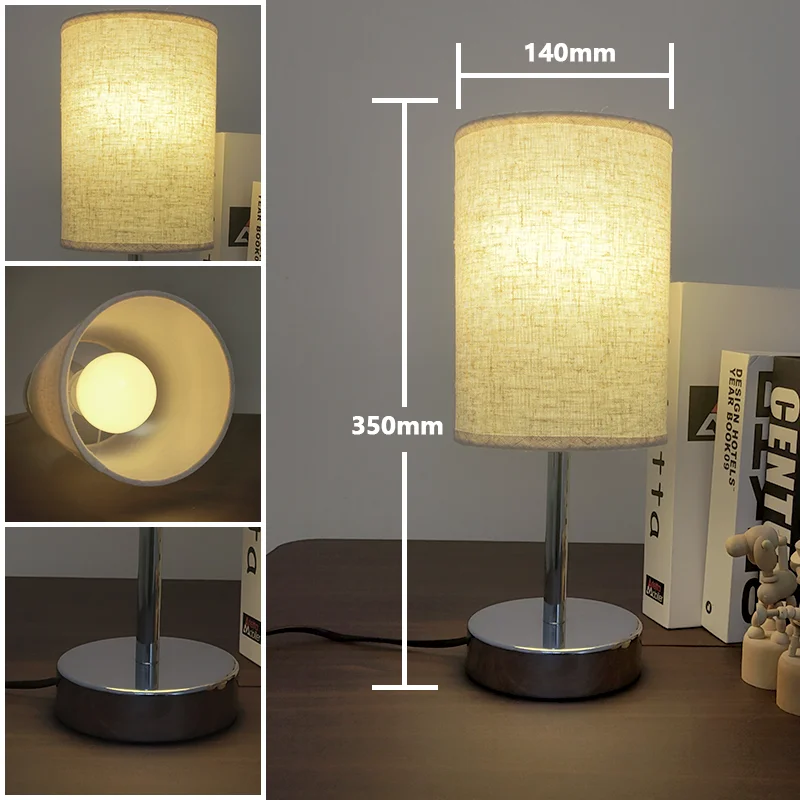 Factory Wholesale Bedroom Indoor Lighting Desk Led Lamp Touch Bedside Cylindrical Table Lamp view 4