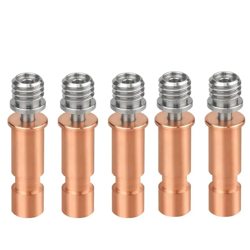 For Anycubic Kobra S1 5Pcs Heatbreak Bi-Metal Throat 320℃ Heat Dissipation Block All Metal 3D Printer Print Head Accessory-VVNB