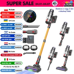Armo V22 Handheld Vacuum Cleaner 55kPa 600W Power 6 in 1 Vertical Cordless Vacuum Cleaner LED Display Handheld Sweeper Machine