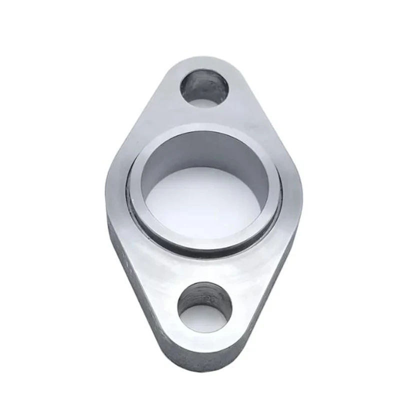 Customized Aluminum Alloy V-Shaped Flange Single Bearing Component Seat CNC Machining