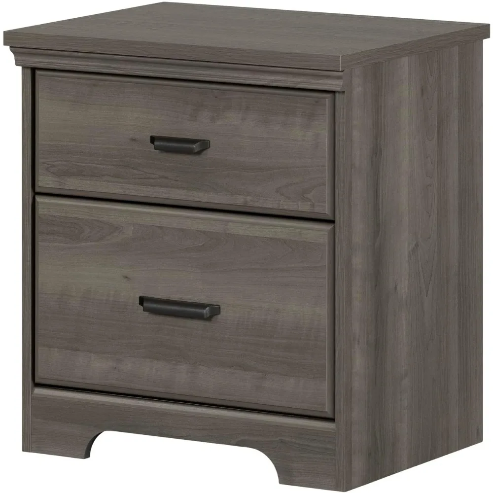

Versa 2-Drawer Nightstand, Weathered Oak, Gray Maple