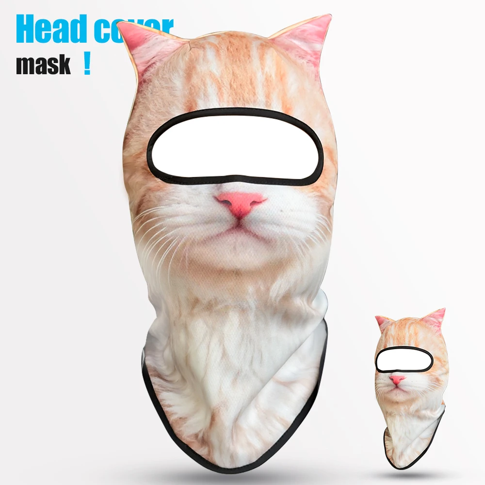 Immagine 4: Passamontagna 3D a Forma di Gatto con Orecchie, Adatto per Festival Musicali, Rave, Sci, Halloween o Feste all'Aperto