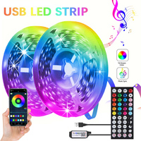 RGB Led Strip Lights 3535 USB APP Control Flexible Music Sync Lamp Tape for TV Backlight Room Decor Lighting Diode Luces Led