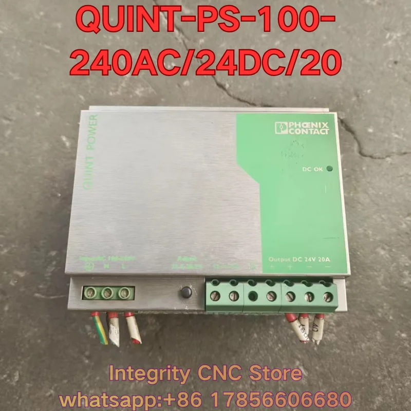 Second-hand QUINT-PS-100-240AC/24DC/20 PLC module function test is normal 2938620