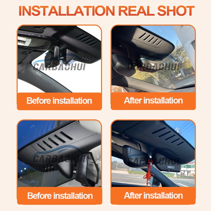 لفولفو XC40 2022-2025 4K HD داش كام ل كاميرا السيارة مسجل داشكام واي فاي جهاز تسجيل أجهزة تسجيل السيارات اكسسوارات App التحكم