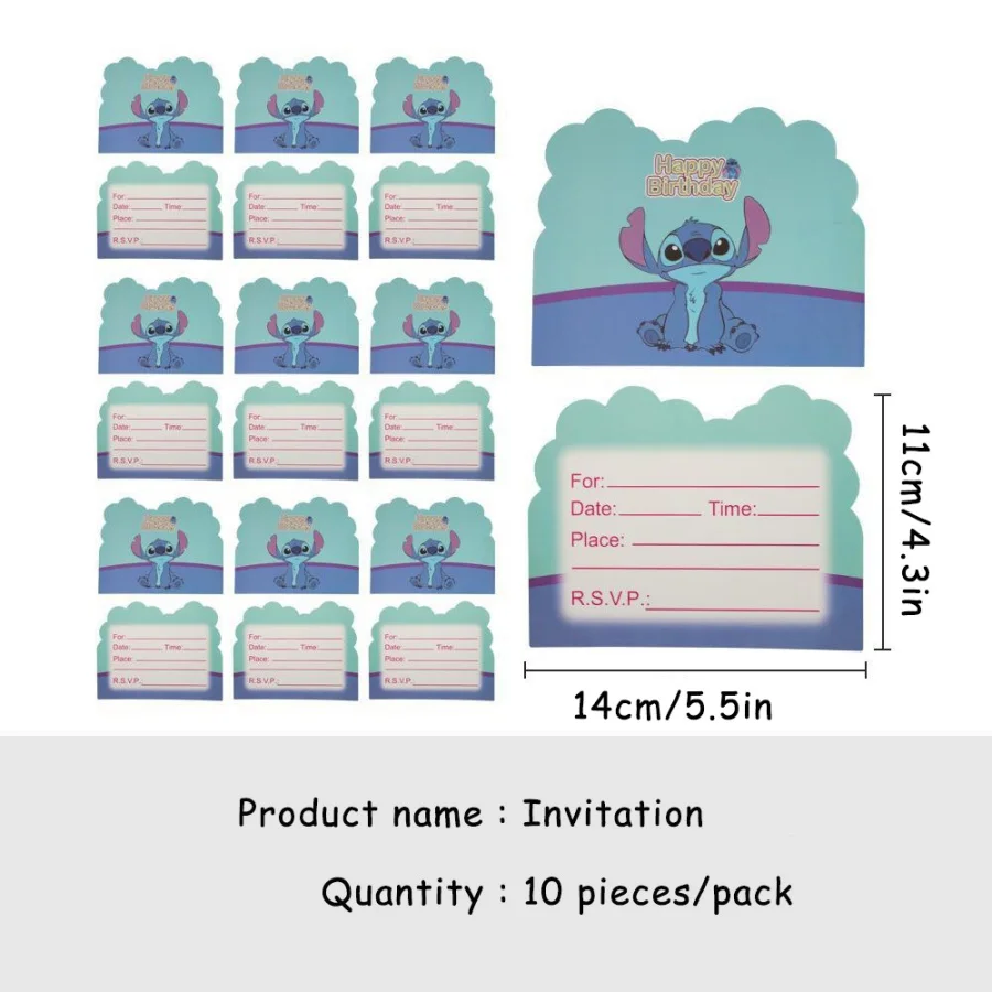 Anime Lilo & Stitch Stitch-thema blauwe feestbenodigdheden, decoratiebanners, cadeauzakjes, wegwerp papieren bekers, borden, tissues