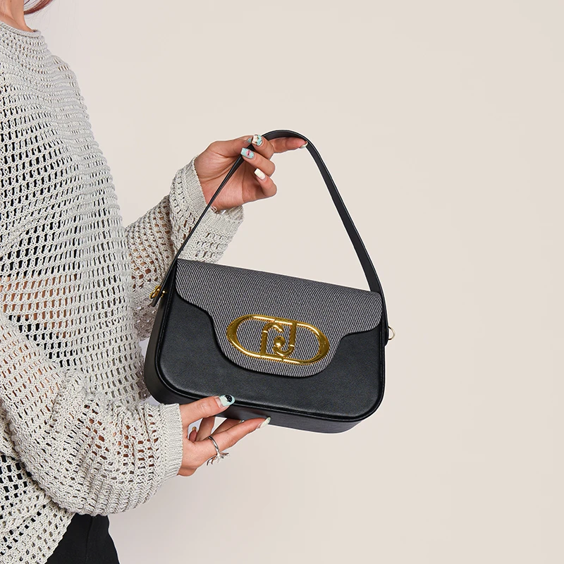 Luksusowa torebka damska inspirowana stylem paryjskim, o minimalistycznym, vintage wyglądzie i dużej pojemności.