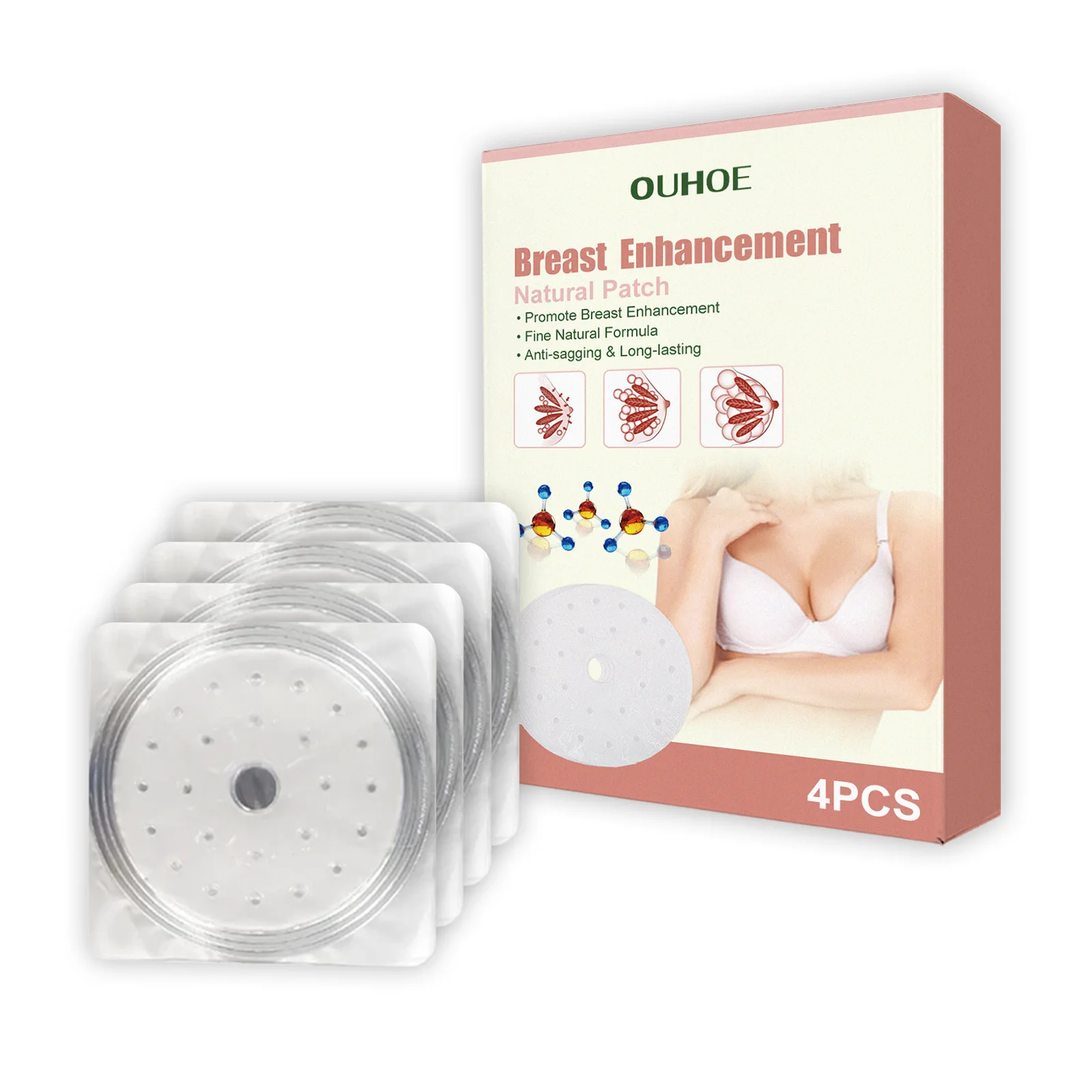 Breast Enhancement Patch Anti-Sagging Collagen Bust Augmentation Enlargement Big Boobs Growth Firming Lifting Plumping Chest Pad