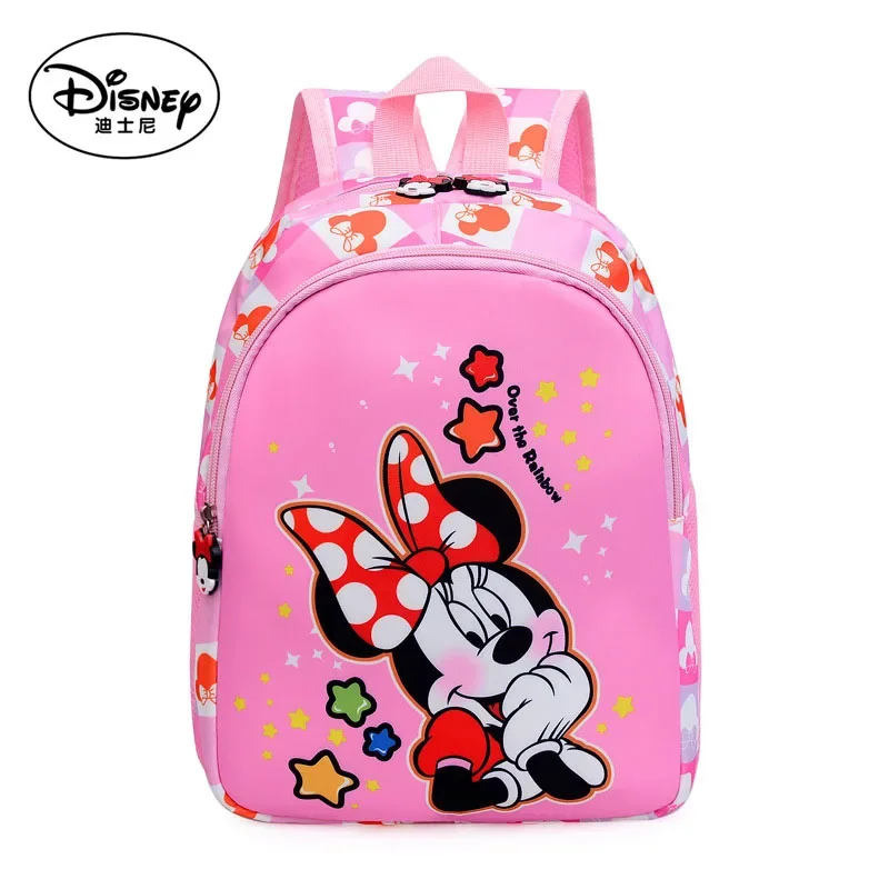 MINISO Disney-mochila multifuncional con estampado de Mickey y Minnie para niños, bolso escolar de dibujos animados para jardín de infantes, novedad