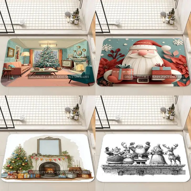 

Christmas Tree Book Mat Living Room Decoration Home Sofa Non-Slip Carpet Study Bedroom Tatami Children'S Soft Floor Mat