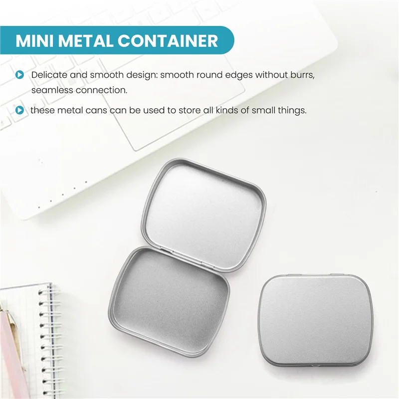 Metall behälter-12er Pack Metall Zinn Box Mini tragbare Box Behälter zum Zeichnen Pin, Perlen Ohrring Schmuck Lagerung