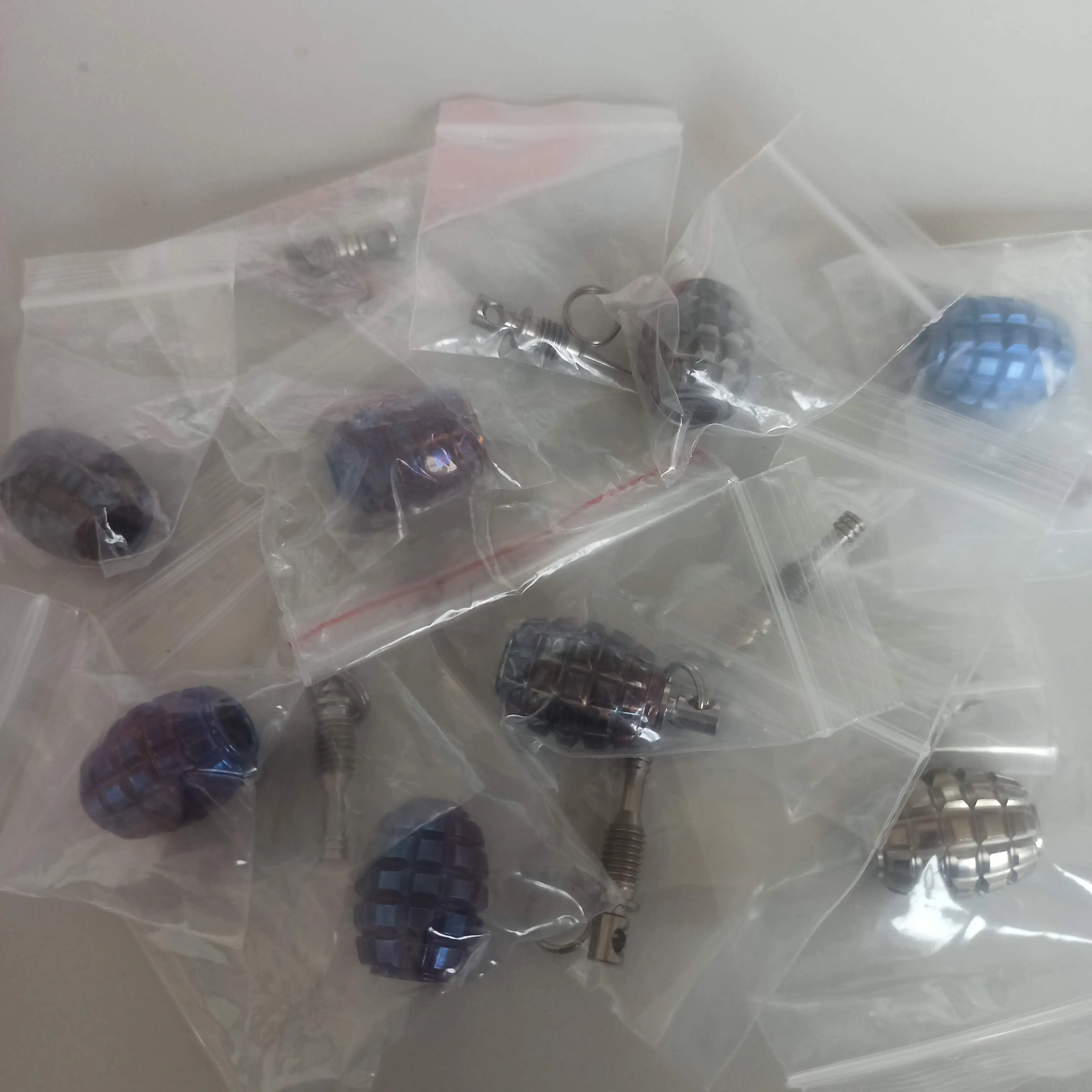 التيتانيوم Begleri سكين الحبل الخرز المفاتيح الديكور DIY EDC أداة قلادة