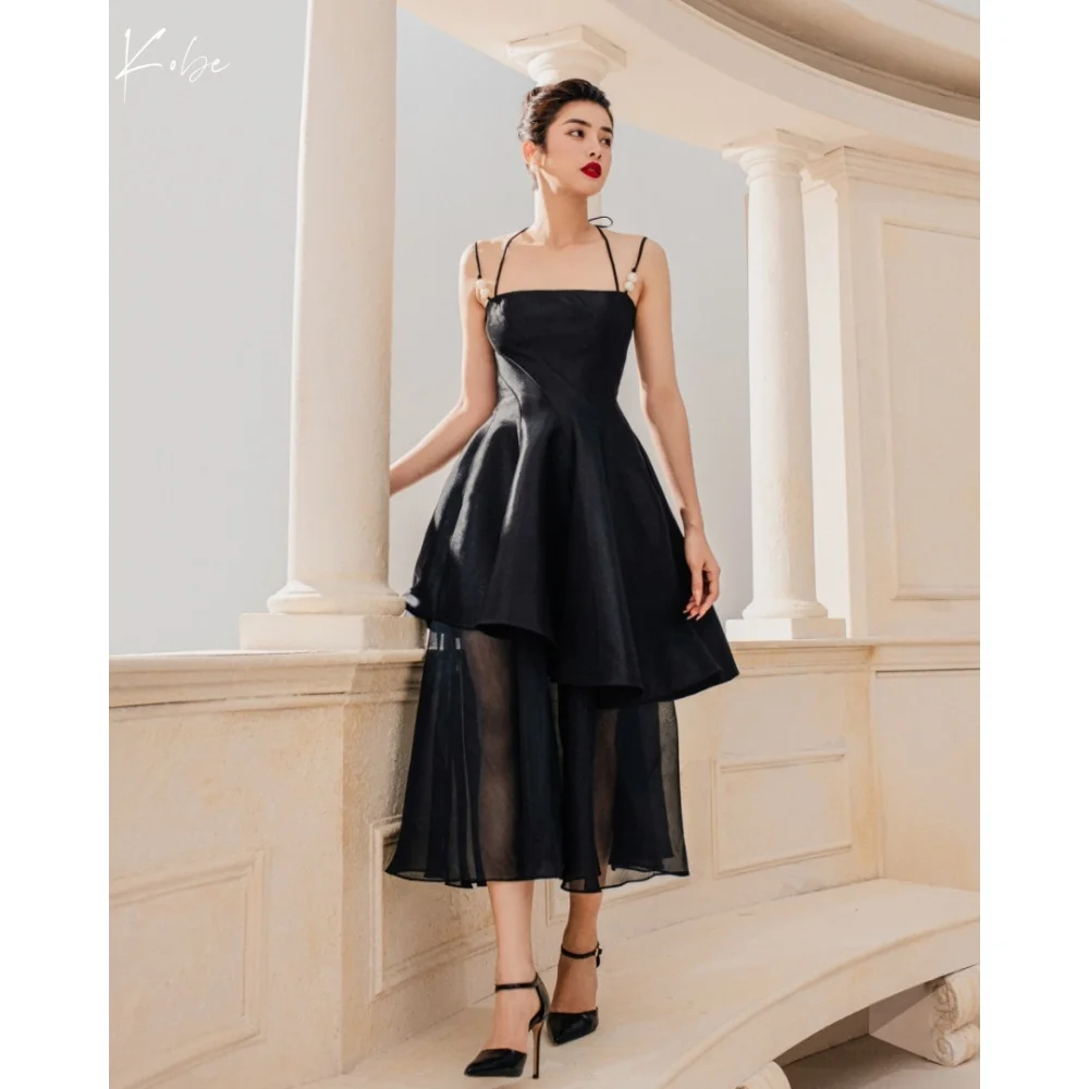 

Kobe Black Satin Prom Dress Strapless Backless Wedding Dresses Sleeveless Simple Simple Prom Simple vestidos de noche Customized