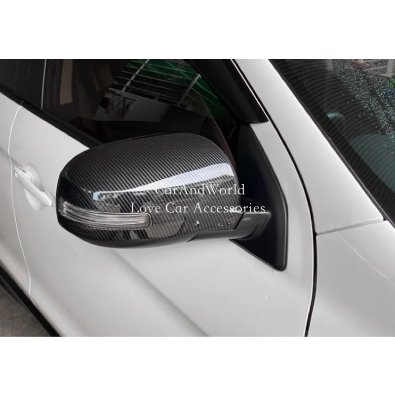 Per Mitsubishi ASX RVR 2013-2021 Auto Copertura Dello Specchio Laterale ABS Carbonio Specchietto retrovisore Trim Esterno Auto Decorazione Accessori