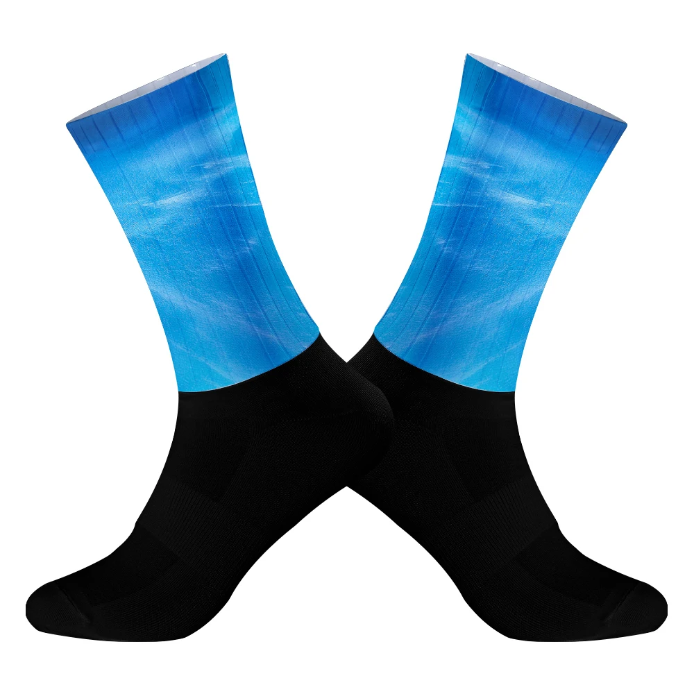 Bike Pro Socks Team Aero Seamless Anti Slip Road Ride 2024 New Socks Outdoor Cycling Socks