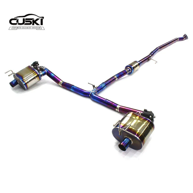 High Flow Catback Exhaust Downpipe For Honda CR-V 2010-2021 Titanium alloy car Exhaust Modification Exhaust system