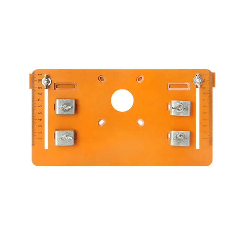 รางเลื่อยวงเดือนรางแผ่นด้านล่างเครื่องตัดแบบปรับได้ Bakelite แผ่นเลื่อยฐานงานไม้ทนทาน A