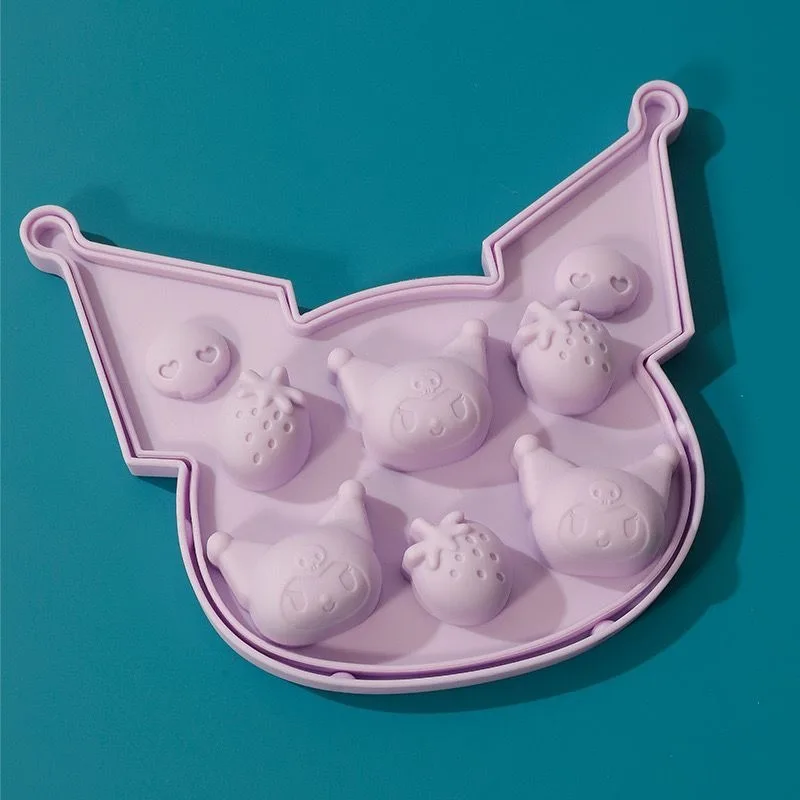 Molde de silicona Kawaii con forma de calavera y lazo para cubitos de hielo, bandeja para agua, zumo, whisky, DIY, regalo para mujeres y adolescentes