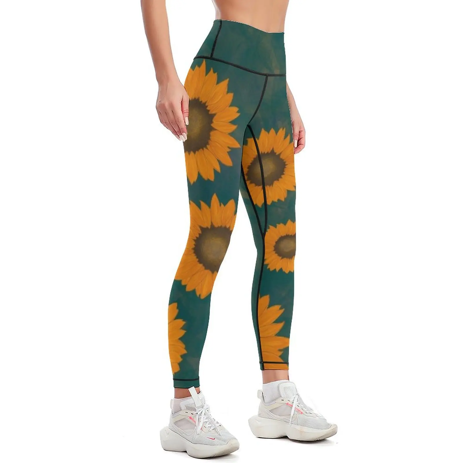 Floresta selvagem feminina esportes leggings, fitness harém calças, roupas exercício, ginásio leggings