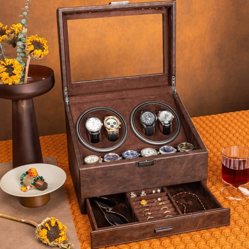 Rotating Watch Winder Mechanical Watches Winding Machine Silent Watch Organizer Winders Automatic Mobile WristWatch Winders