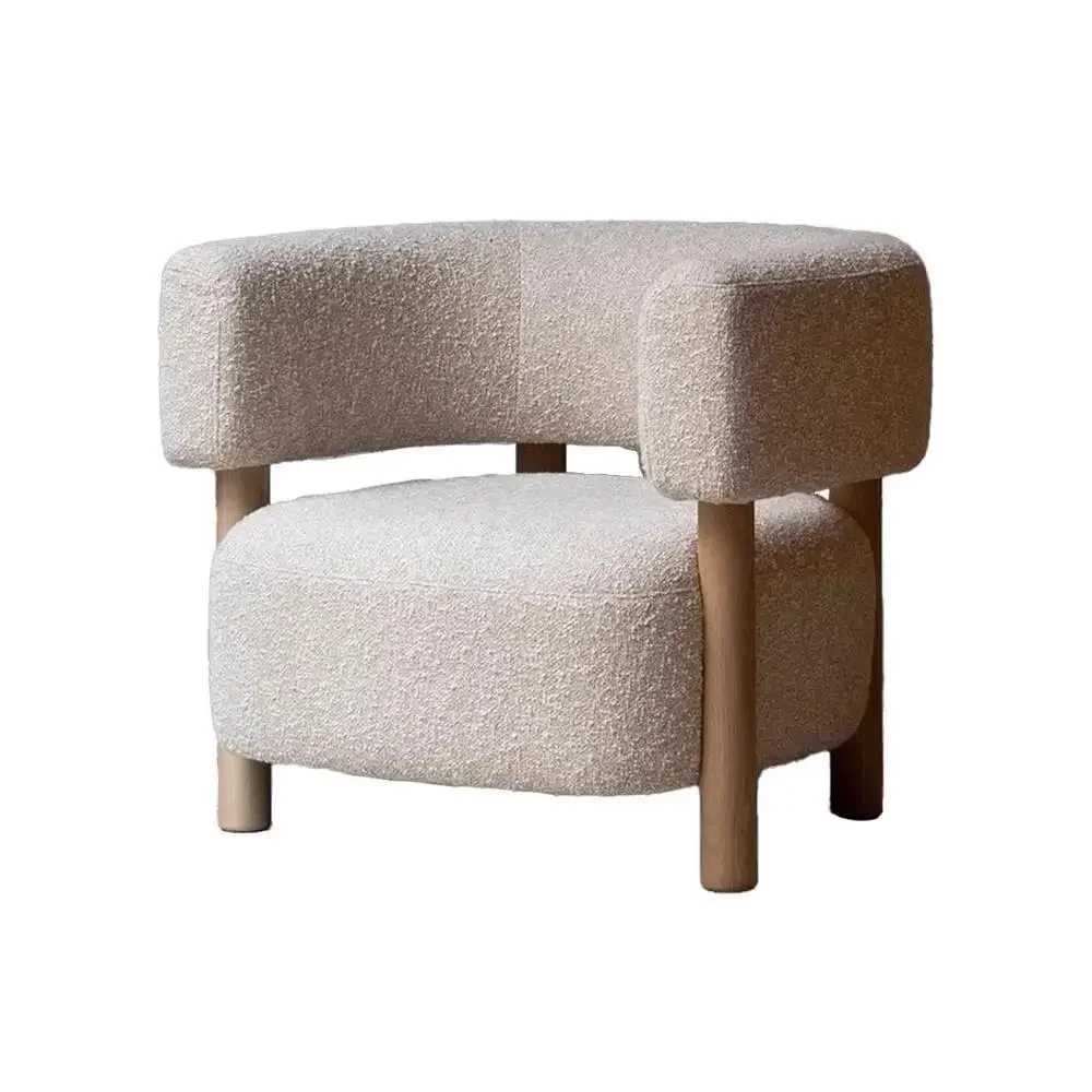 北欧のインターネットセレブ、侘び寂び風、モダンなシンプルさ、ファブリックソファチェア、小さなアパートのリビングルーム、寝室、バルコニー