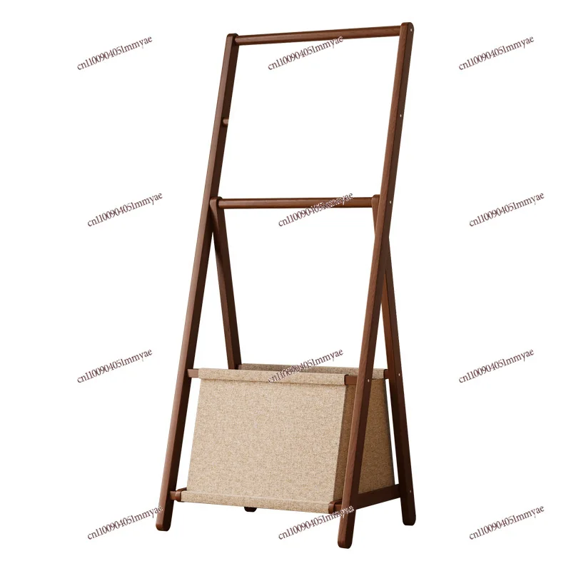 Simple Freestanding Clothes Coat Rack Bedroom Household Garment Organizer With Hanging Rod