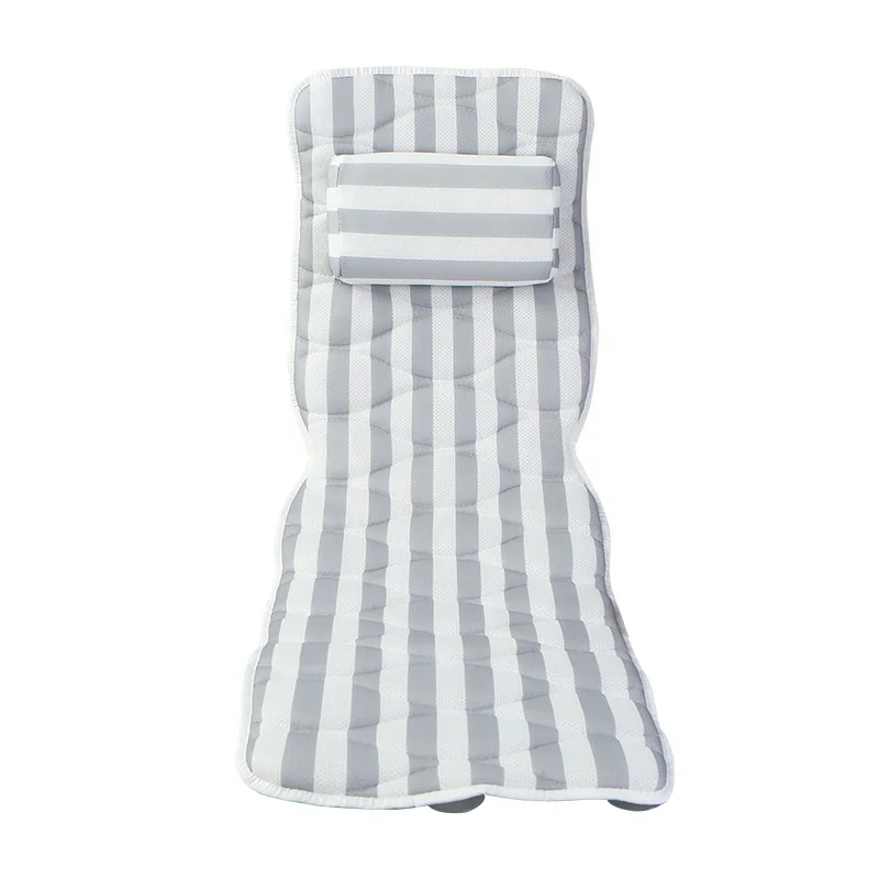 

Air Mesh & Quick Drying Full Body Spa Pillow Head Neck Shoulder Full Body Bath Pillow for Tub